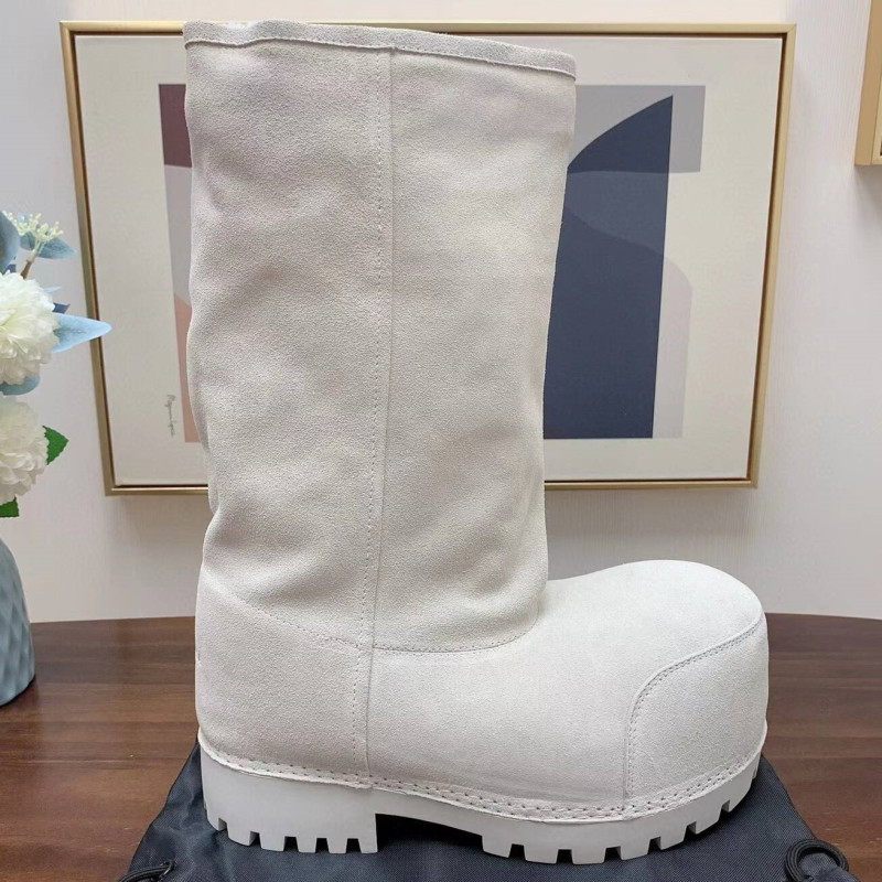 오프화이트 하이 튜브 인조 울