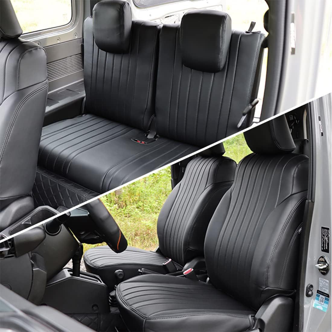 Suitable for 3-Door Jimny 2018+Jb64 Jb74 Leather High-End Seat Cover Fully Enclosed Seat Cover