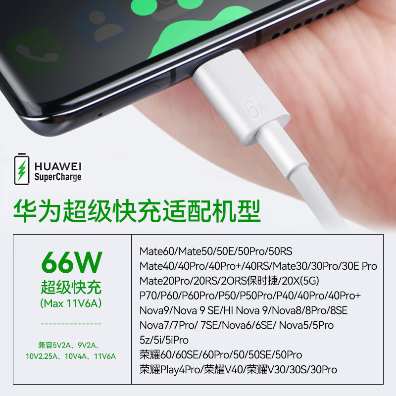 華為原装66W充電器セット便利超速充は携帯電話タブレットノートパソコンに適している|undefined