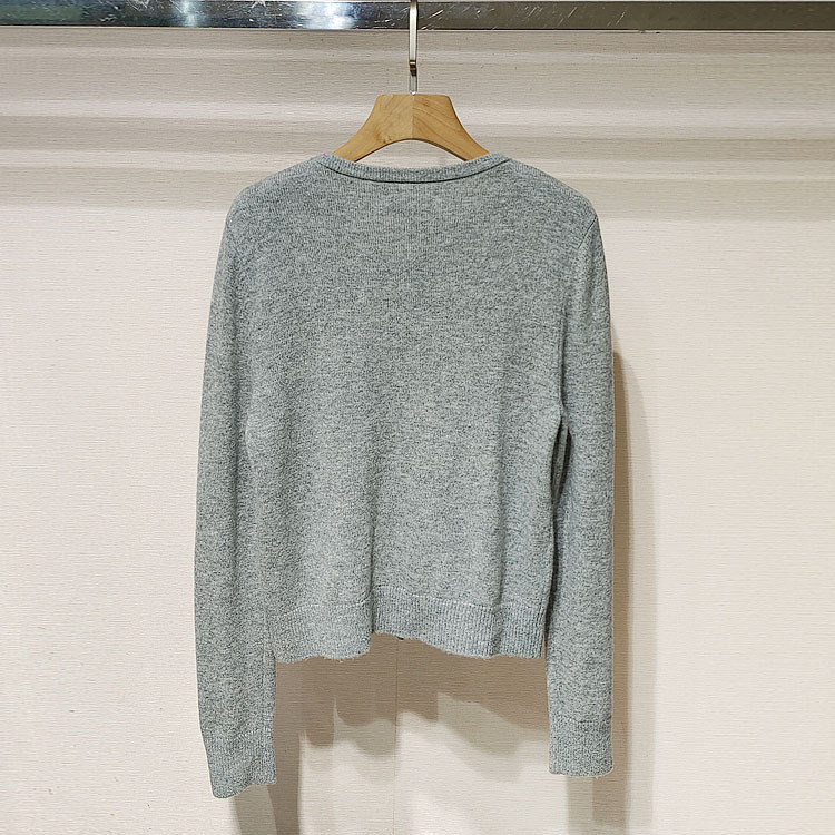1件起批2025冬女装 XRC6M50B圆领钉珠单排扣长袖针织开衫S250834|undefined