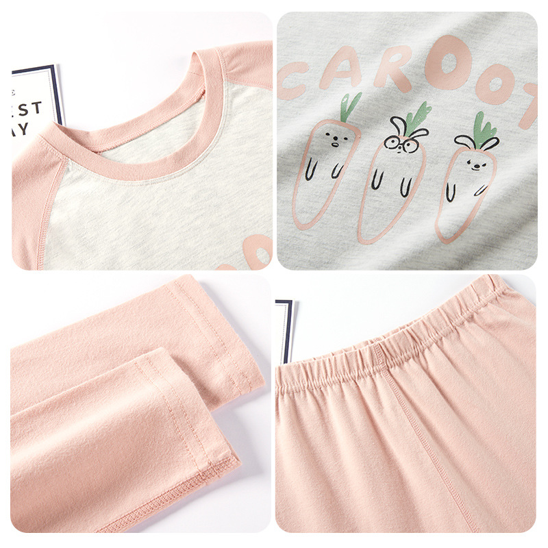 Ropa de otoño delgada pantalones largos de las mujeres traje de algodón estudiante base manga larga Lycra Algodón al por mayor cuello redondo stretch algodón ropa de abrigo