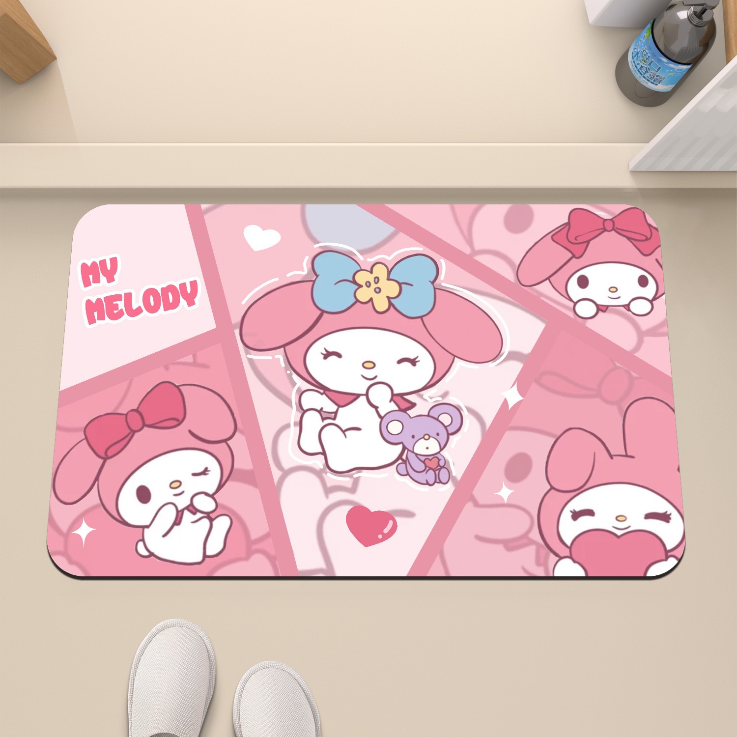 분할 보라색 마우스 멜로디-직사각형