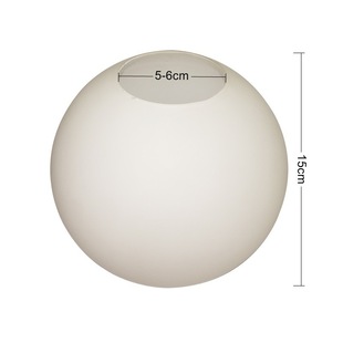 15cm round spherical glass lampshade milk white frosted round single shell cover table lamp ceiling chandelier creative accessories