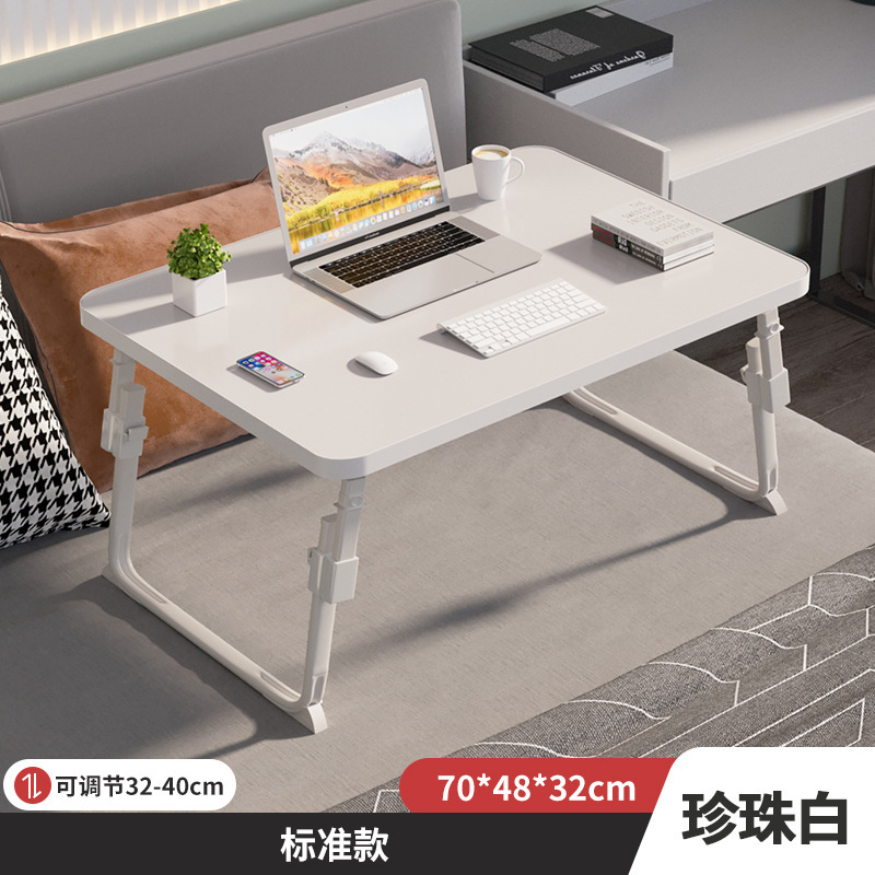 昇降可能なベッドの上の小さなテーブルが窓をはって勉強する机のノートパソコンの机のオフィスの小さなテーブルの折り畳み寮|undefined