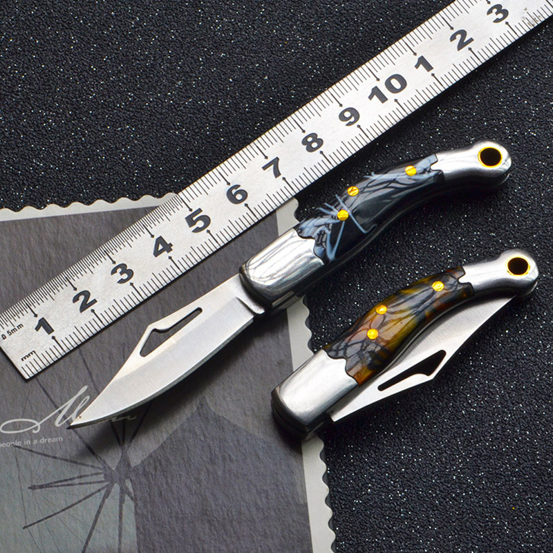 迷你EDC折叠刀户外露营小刀 便携随身不锈钢创意多用途工具礼品刀