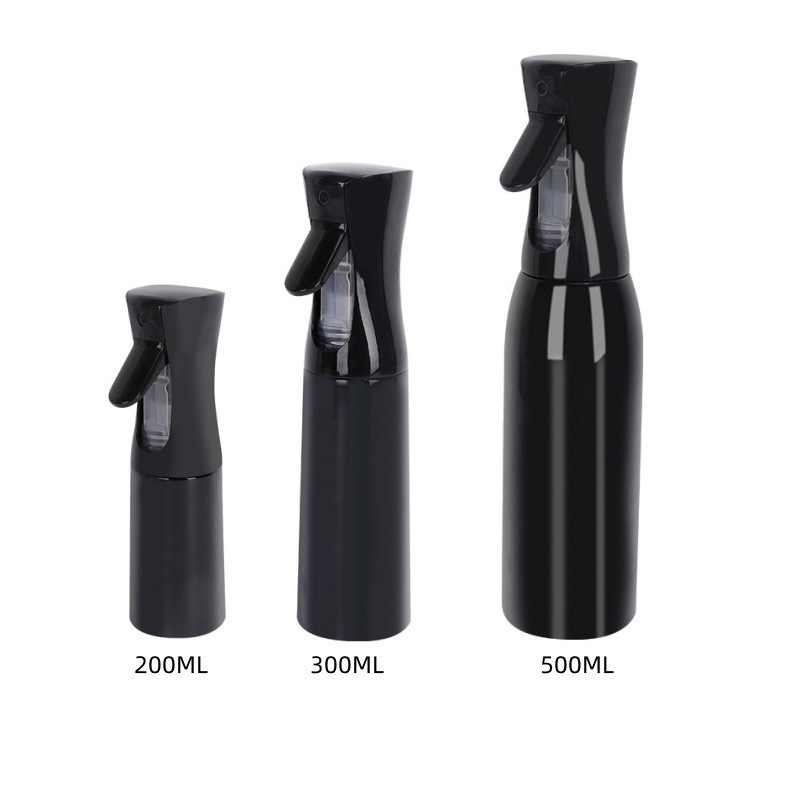 Botella de pulverización continua de alta presión para belleza, peluquería, hidratación, niebla superfina, botella de botella
