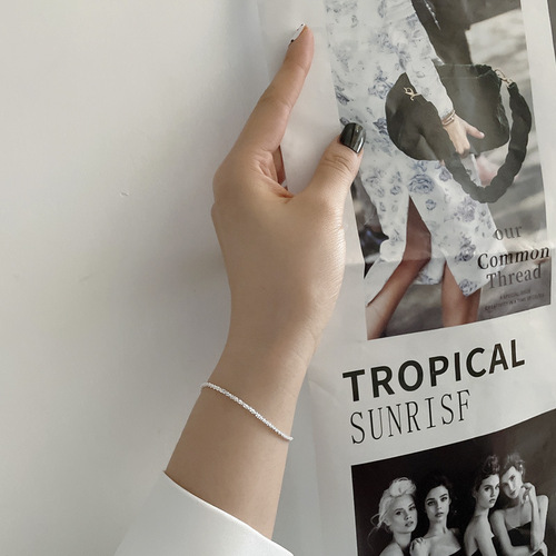Korean sparkling cauliflower bracelet for women s925 sterling silver sparkling starry cold light luxury style versatile hand jewelry