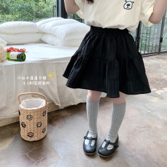 Elmo Bebe summer style baby girl's Korean style layered versatile style short skirt crumpled fluffy umbrella skirt trendy