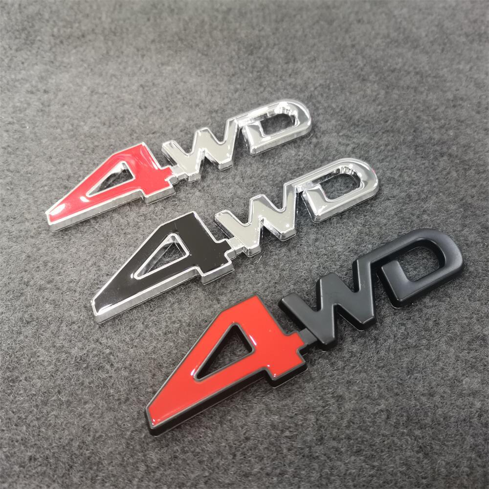 4WD 성능 수정 오프로드 금속 4 륜 구동 자동차 로고 자동차 꼬리 스티커 자동차 바디 스티커 장식 국경 핫 재고 도매