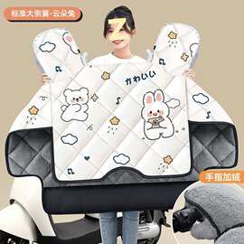 厂家直销冬季加绒加厚电瓶摩托车防水防风罩