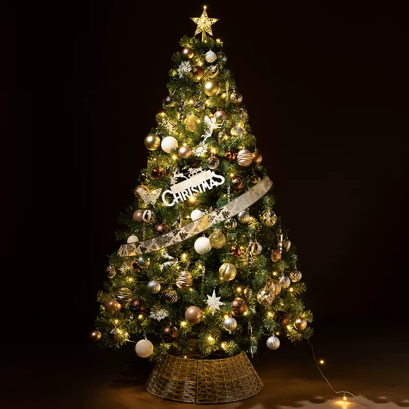 圣诞节新款家用圣诞树套餐加密加胖1.2/1.5/1.8/2.1/2.4米装饰品