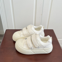 春季学生魔术贴小白鞋女2025新款百搭韩版小众休闲帆布鞋远波2005