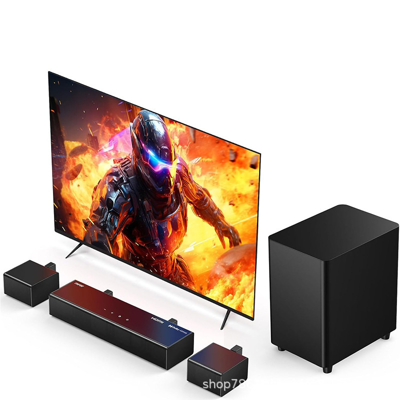 Cross-Border 5.1 Bluetooth Speaker Dolby Atmos Soundbar Wireless Subwoofer Home Theater Soundbar