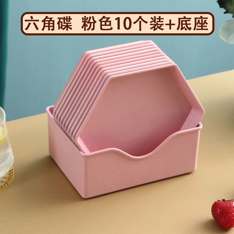 Geometric Plastic Cute Desktop Trash Bin, Home Small Waste Can, Decorative Shapes & Colors