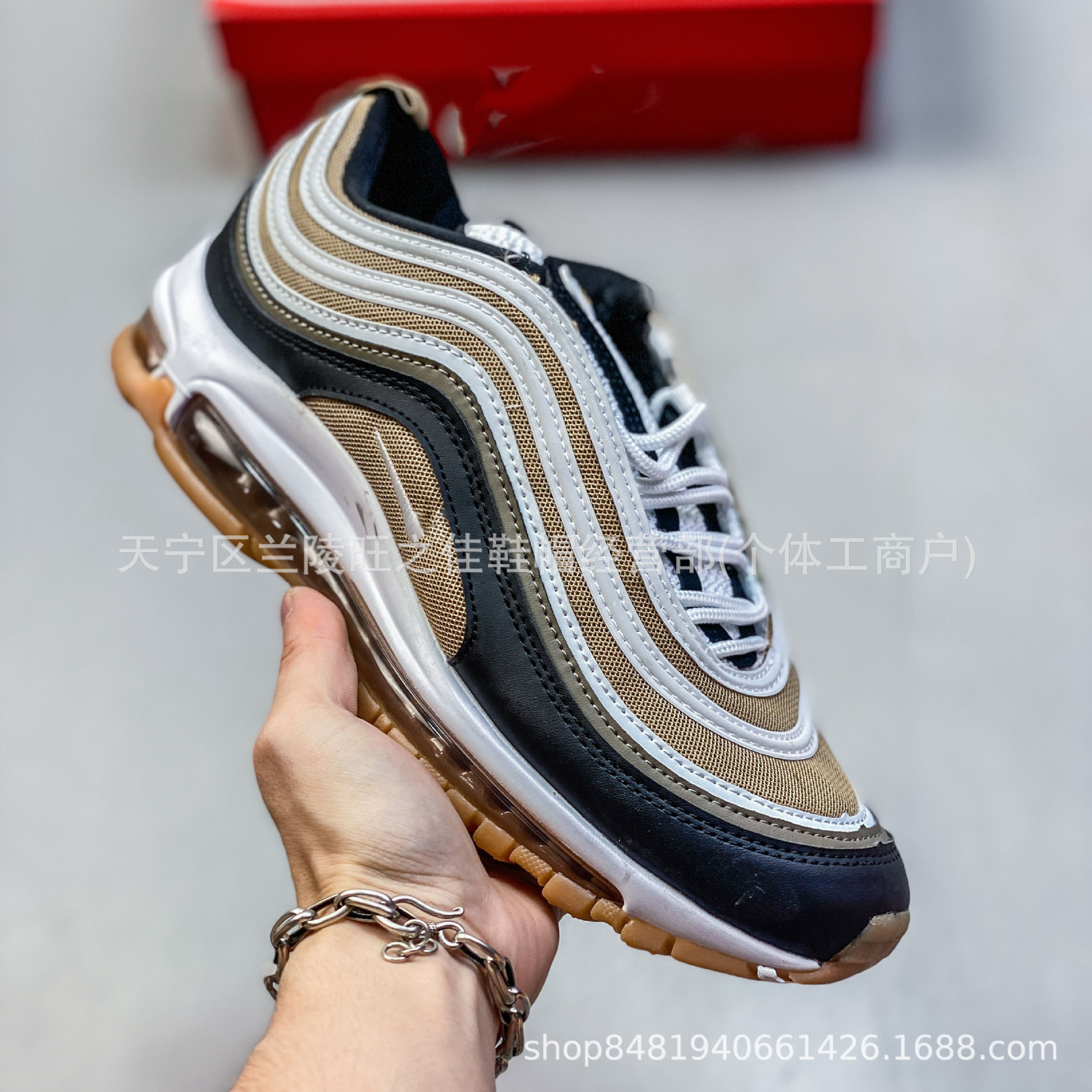 Putian zapatos transfronterizos al por mayor Air Max 97 pequeño gancho bala retro almohadilla de aire completo zapatillas deportivas casuales