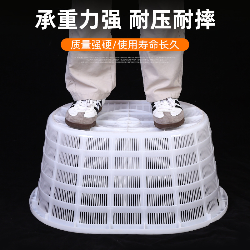 批发加厚椭圆大腰筐水果蔬菜生鲜西瓜海鲜运输筐椭圆形塑料周转筐|undefined