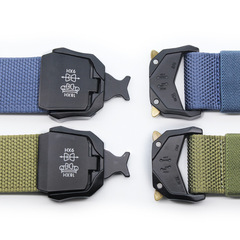 3.8cm Canvas Nylon Braided Lazy Man Belt Multifunctional Tactical Waist Pack Men's Belt Waistband for Boys