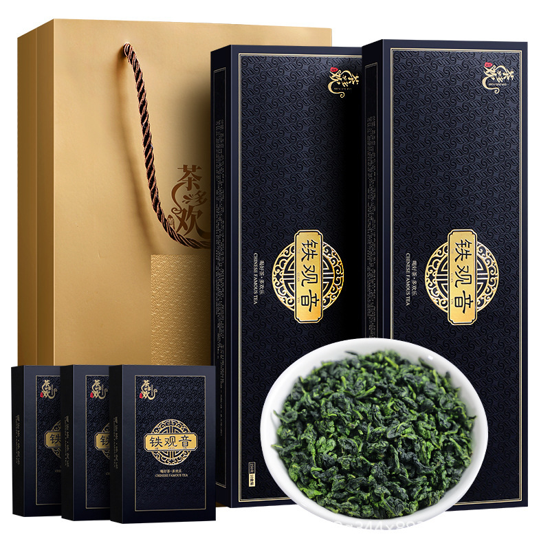 ドロップシッピング茶 Duohuan 鉄観音茶 フレグランスタイプ ギフトボックス ウーロン茶 新茶 2本 合計500g ネットセレブ|undefined