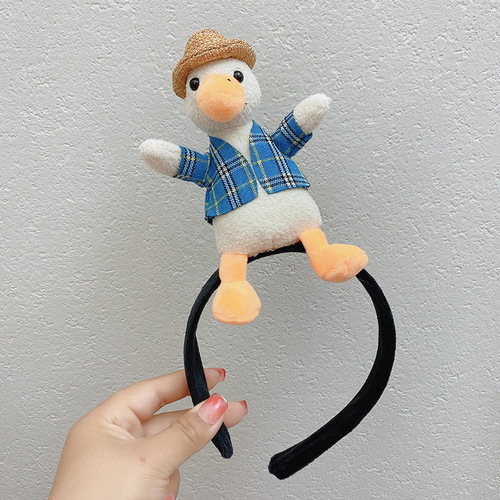 Cute cartoon hairband, super cute little animal headdress, sweet face wash, funny hairpin, Korean internet infrared headband for women