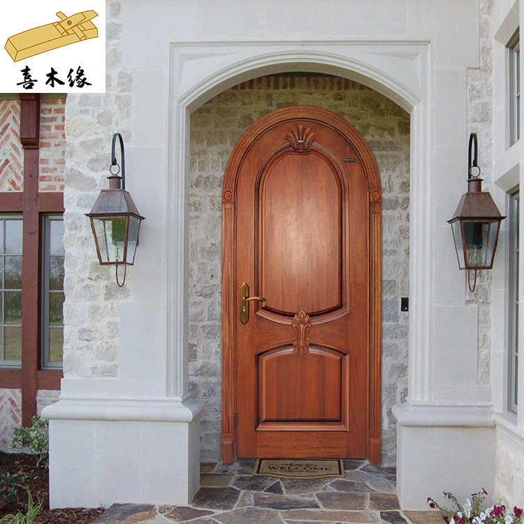 Nanjing Manufacturer Arch Door Solid Wood Simple Indoor Door European American Kitchen Door Toilet Door Bedroom Door Sliding Door