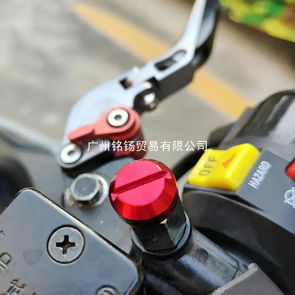 Cnc Motorcycle Accessories 4Pcs M10 X 1.25 Mirror Hole Punch Plug Screw Bolt Left Thread Mirror Hole Cap through