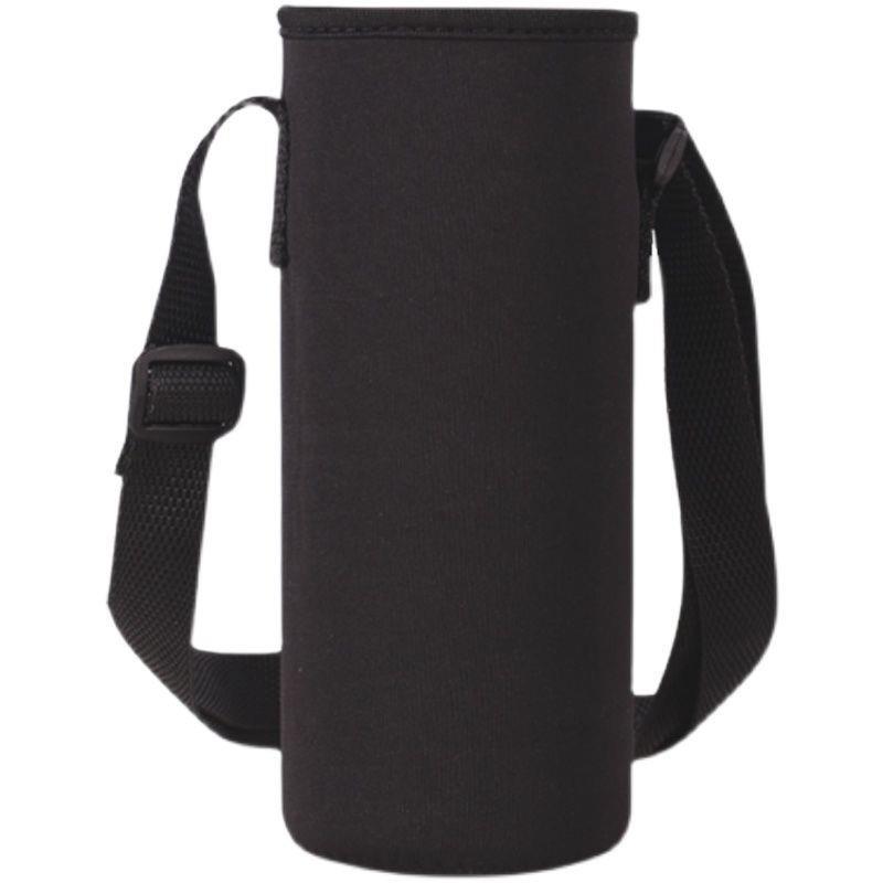 Universal Insulated Cup Sleeve Protective Cover Crossbody Handheld 2 in 1 Portable Water Bottle Bag Elastic Heat Insulation 500ml in use
