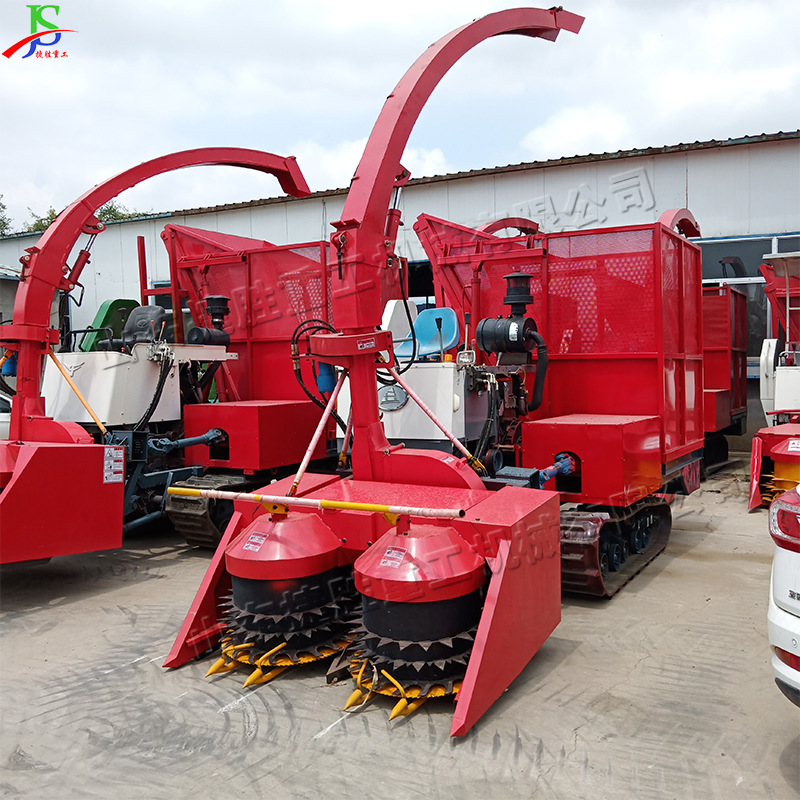 Cosechadora de alimentos de almacenamiento verde baja Cosechadora de paja tipo rastrea Cosechadora de paja tipo disco Cosechadora de silaje de paja