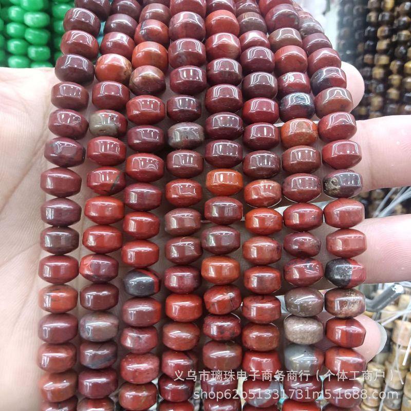 7x9mm天然石水晶玛瑙车轮珠散珠DIY手链项链饰品配件半成品串珠批|undefined