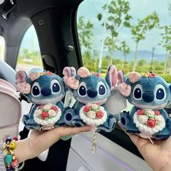 本物のステッチスターリーぬいぐるみかわいいステッチ人形人形バッグキーホルダーペンダント小さなギフト