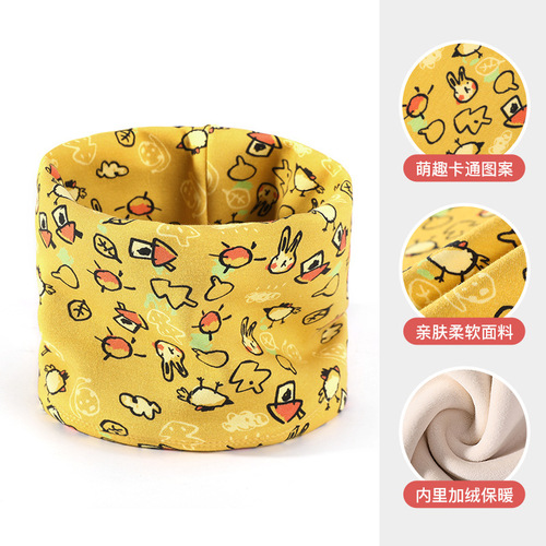 Winter Children's Cartoon Scarf Windproof Fleece Warm Neck Guard Cute Baby Scarf Neck Cover DRWJ09 