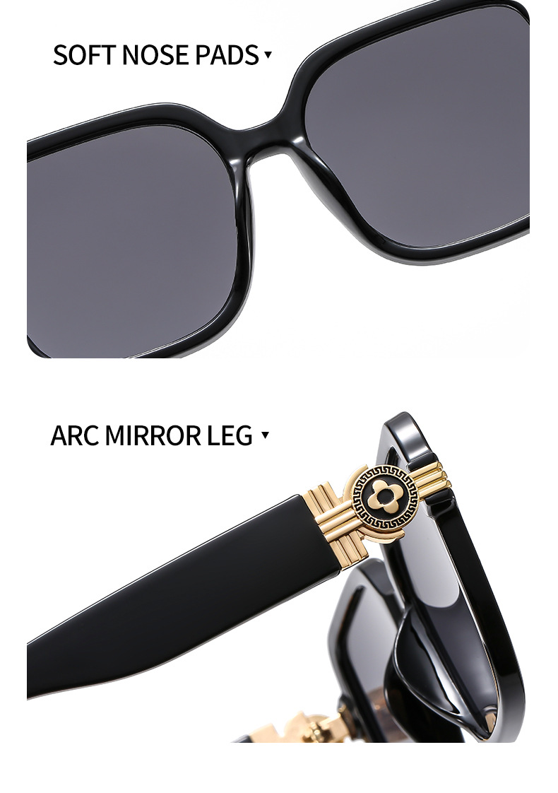 Stylish Unisex Sunglasses Large Frame Uv Protection For Driving_voghion.com