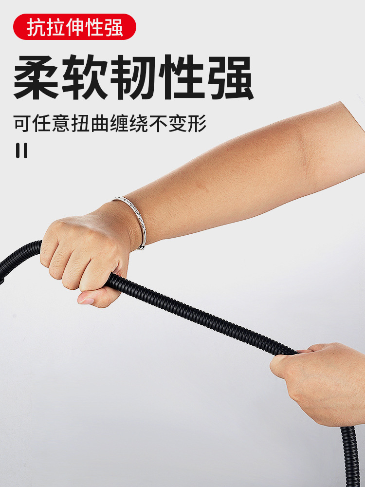 Universal shower hose bathroom water heater shower set accessories stainless steel booster explosion-proof pipe nozzle connecting pipe