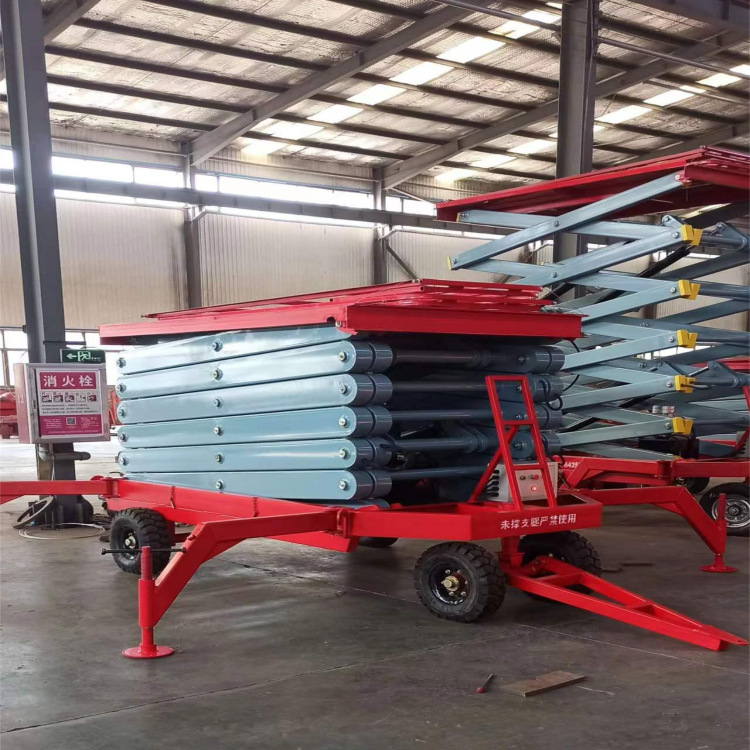 升降机移动剪叉12米1吨电动液压高空作业车小型升降平台厂家发货