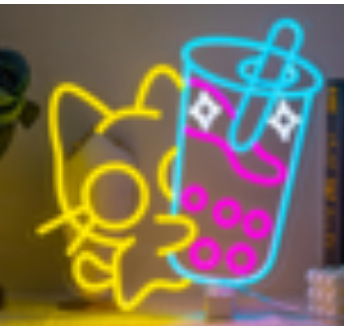 고양이 포옹 밀크티 38x33