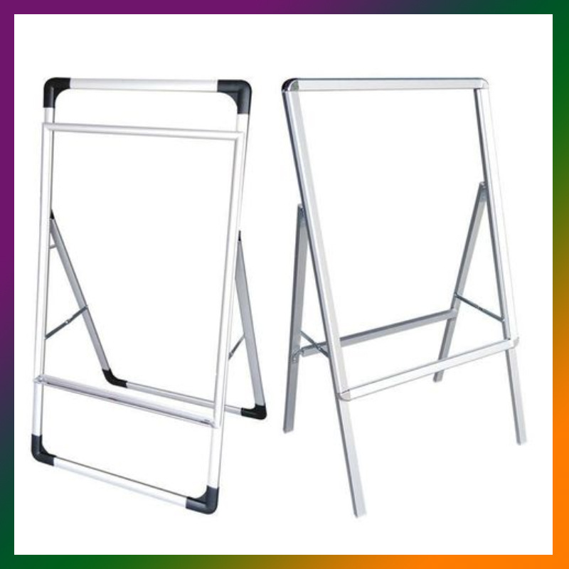 稳定型铝合金手提海报架广告架双面单面kT板展架立折叠可折叠