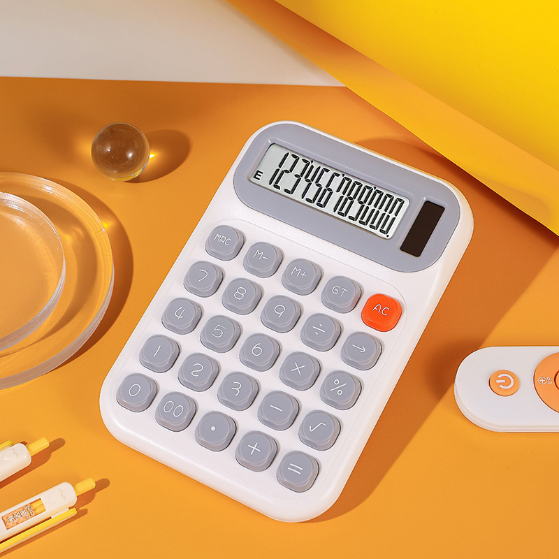 デュアル電源電卓、金融オフィス専用ドーパミンカラーコンピュータ、かわいいポータブル学生算術機|undefined