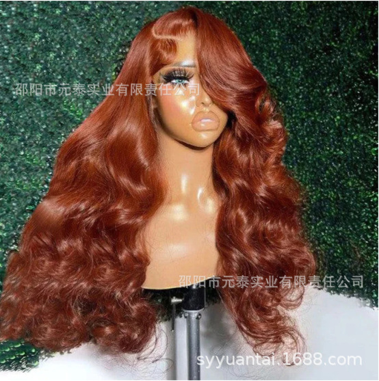 Reddish Brown Body Wave Lace Front Wig S...