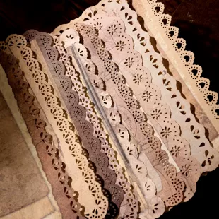 Мо Мо полый кружевной материал бумаги все вещи серия ручной счет DIY декоративная коллаж нижний 6 моделей