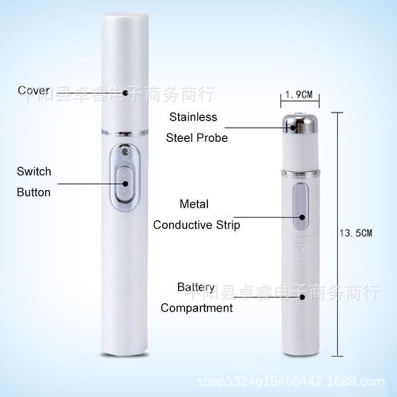 亚马逊热卖加热震动面部美容仪蓝光LED 眼部按摩仪蓝光笔KD-7910|undefined