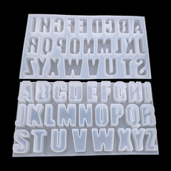 diy proud crystal glue mold capital letter mold mirror pendant production creative jewelry