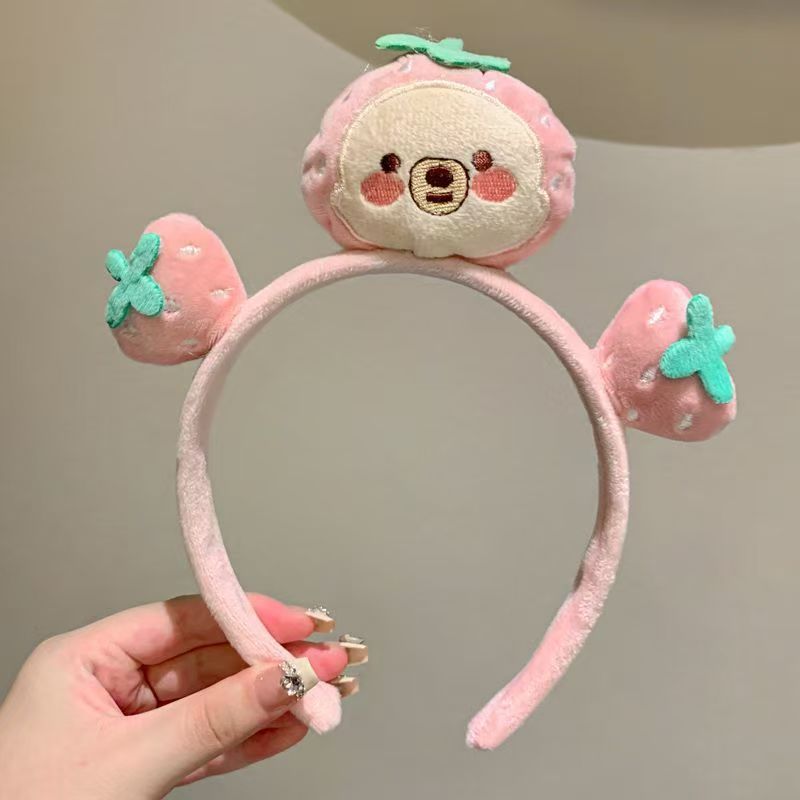 Nuevos dibujos animados miedo de lavar la cara de un perro cabello extraño cabello estrellas cabello de peluche personalidad pinzas de cabello al por mayor