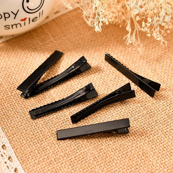Black hair accessory handmade