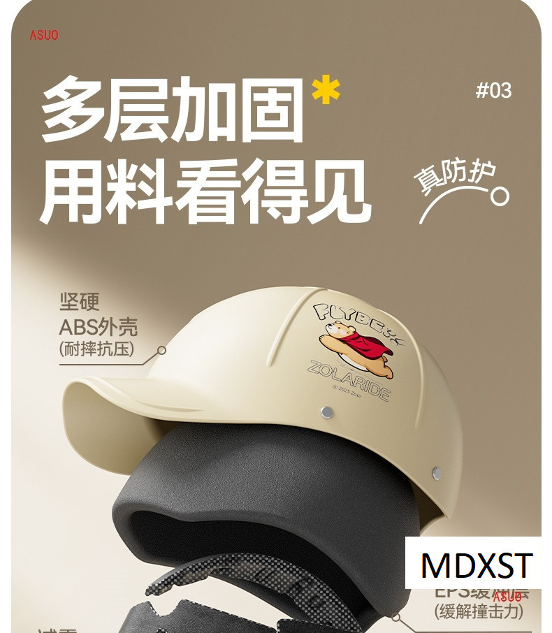 3C certified electric motorcycle helmet for men and women summer sun protection half helmet new national standard four seasons breathable lightweight helmet