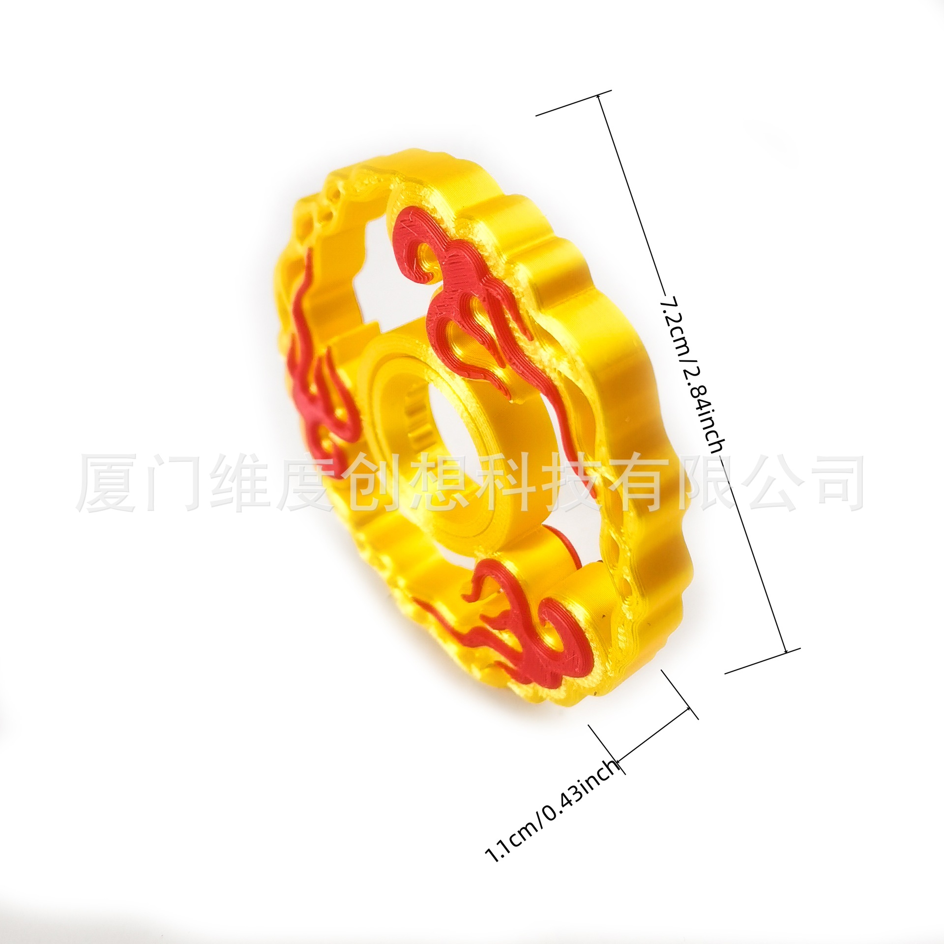 Juguetes de impresión 3D rueda caliente giroscopio de punta de dedo antiguo estilo Nezha niño demonio haciendo mar alrededor de los puestos de artesanía