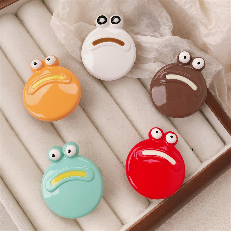 Clip de germinación fea boca de salchicha caricatura extraña muñeca fea niña adorable ins clip de pelo frisa clip de borde roto adornamiento para el pelo