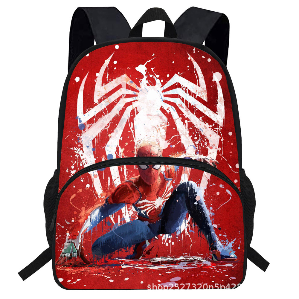 支持速卖通jit代发货Spider-Man蜘蛛侠儿童小学双肩书包跨境热销
