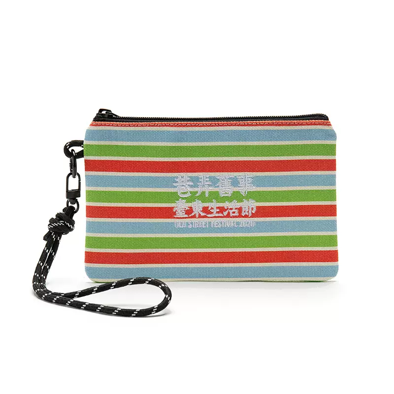 Brendan品牌定制帆布刺绣男士手拿包  高级感绣花布艺洗漱收纳包