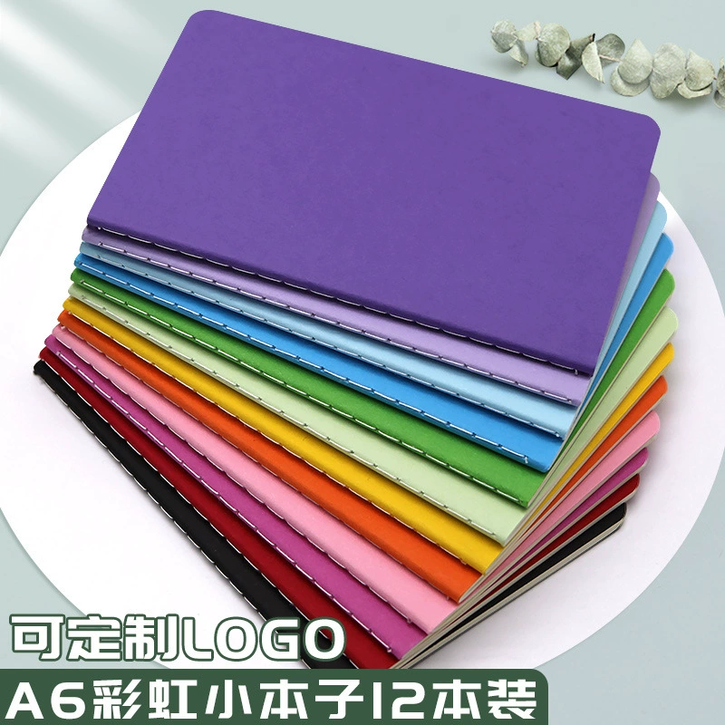 Блокнот A6, маленький, портативный, креативный, с радужной строчкой, карманный, на заказ, оптом, ежедневник