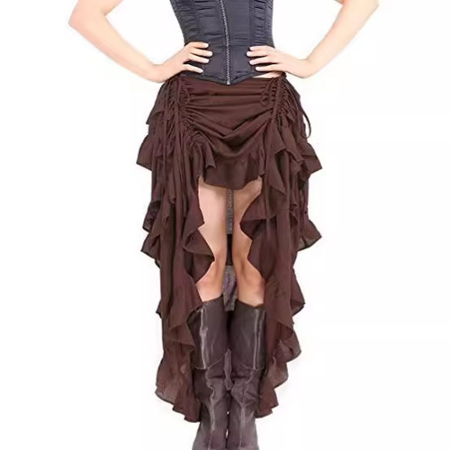 Photographed New Women's Modern Dance Hip-Hop Street Dance Performance Skirt Halloween Ethnic Dance Stage Performance Skirt Pirate Skirt