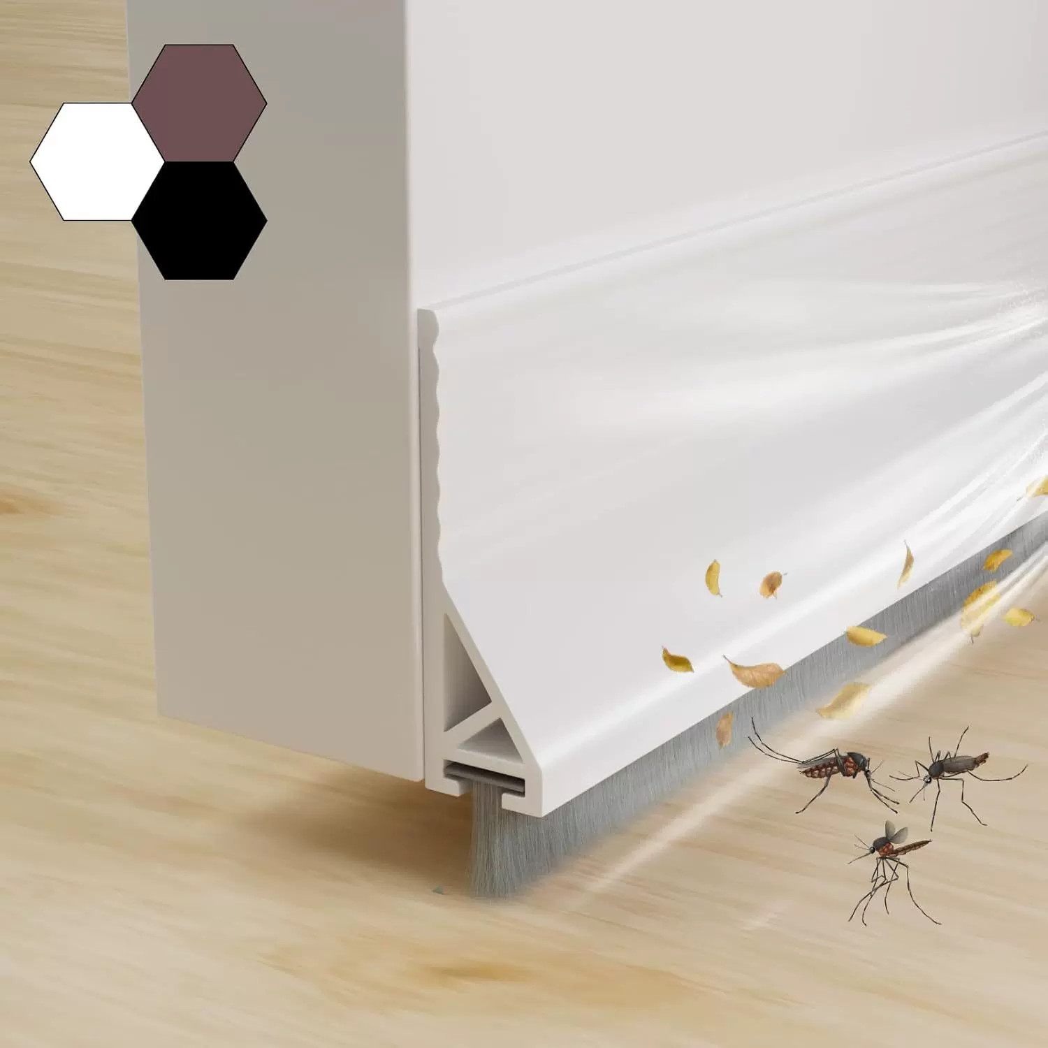 门缝门底密封条自粘隔音房门缝隙挡板玻璃门胶条挡条卧室挡风神器